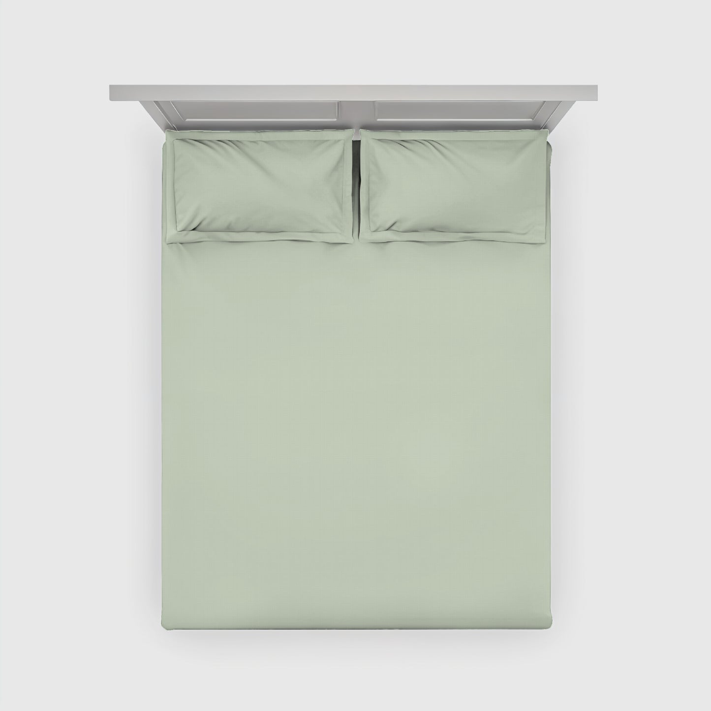 Meadow Dew bedsheet - tea green cotton satin
300 TC green bedsheet for king size bed
Nature-inspired bedsheet by Cloud Comfort