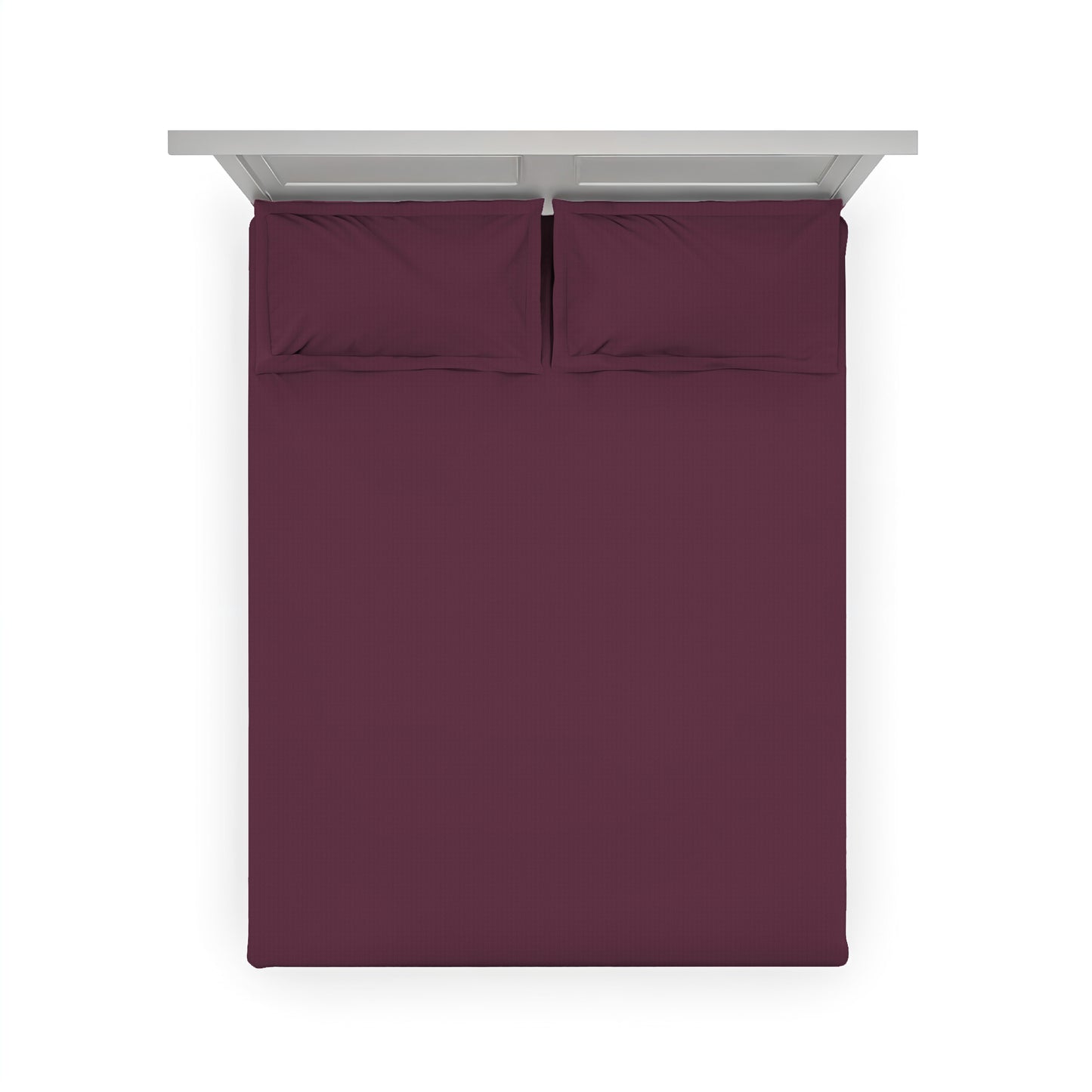 Maroon Dusk: Wine Sateen Bedsheet