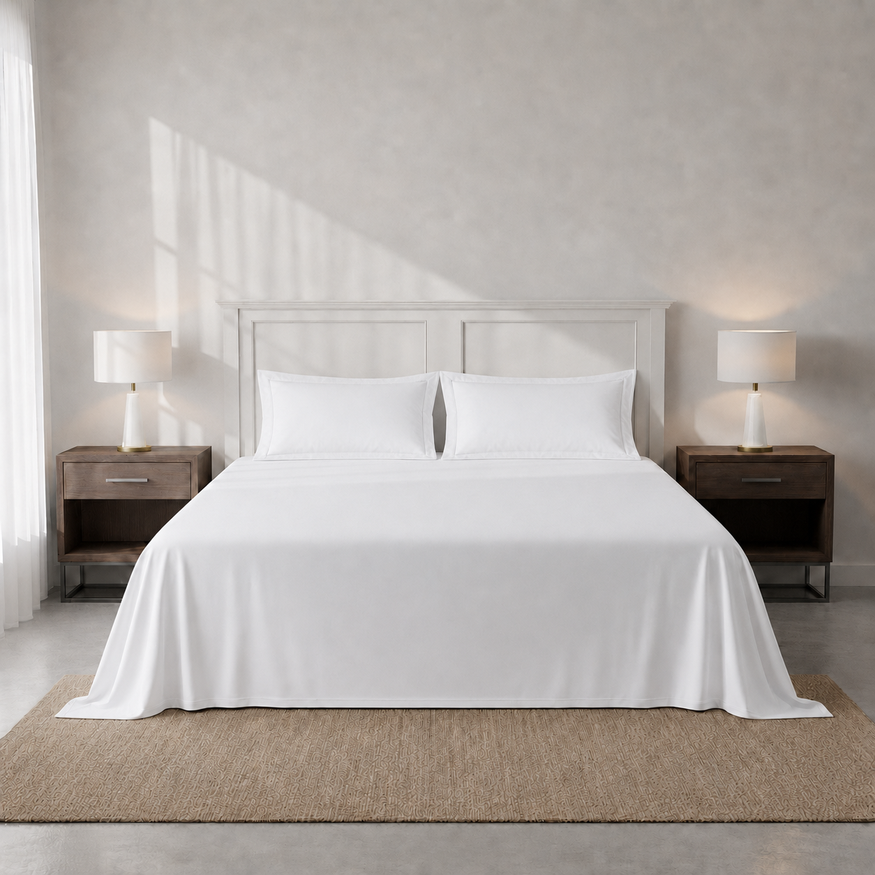Dreamscape – 300 TC King Sized Sateen Bedsheet Set