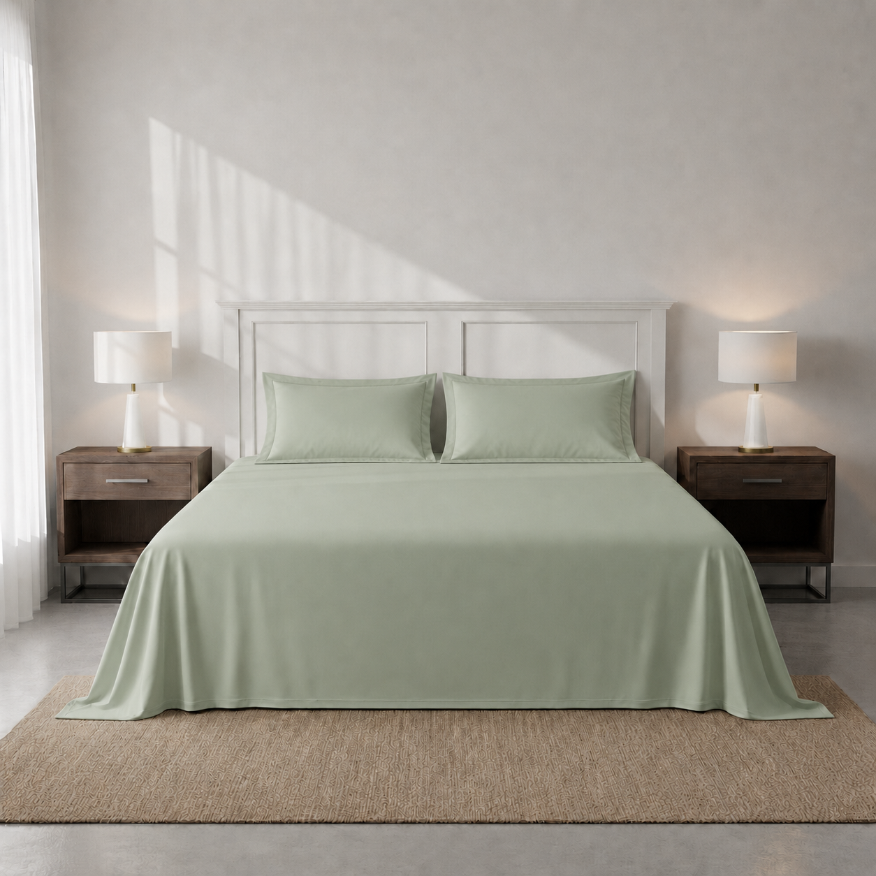 Dreamscape – 300 TC King Sized Sateen Bedsheet Set