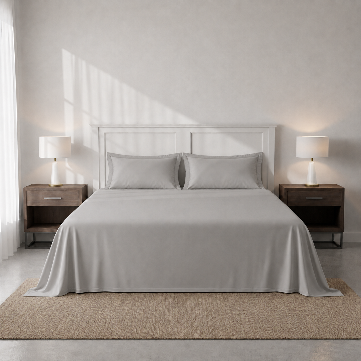 Dreamscape – 300 TC King Sized Sateen Bedsheet Set