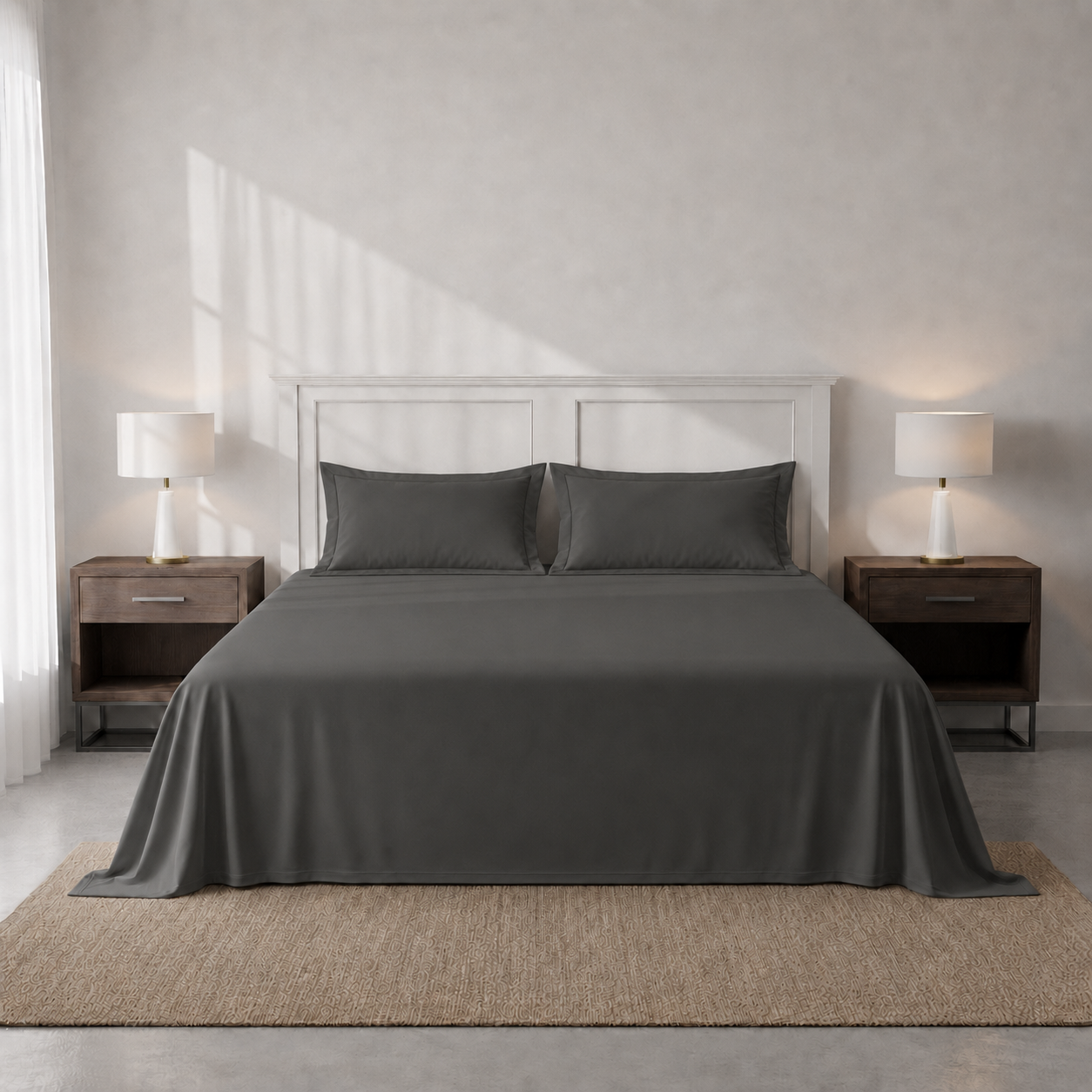 Dreamscape – 300 TC King Sized Sateen Bedsheet Set