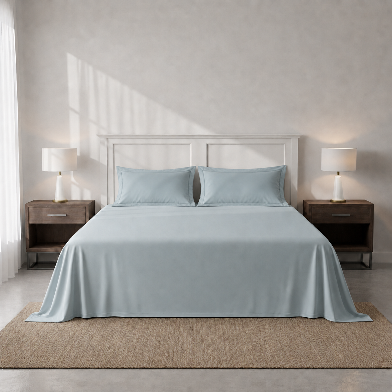 Dreamscape – 300 TC King Sized Sateen Bedsheet Set