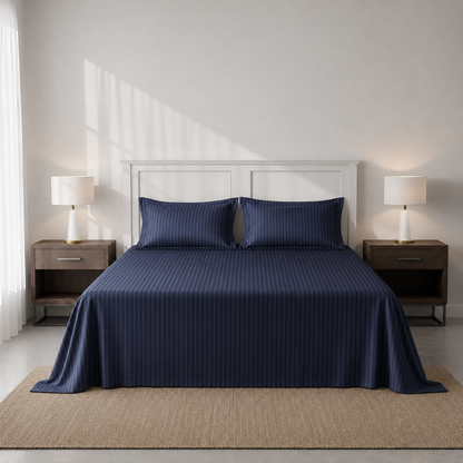 Dreamscape Woven Dobby – 300 TC Sateen Bedsheet Set