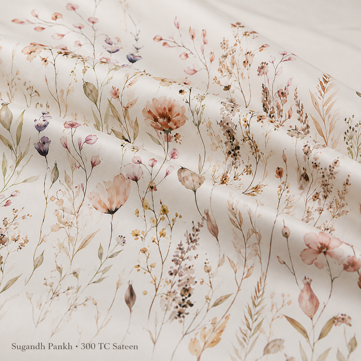 Rasa Sateen – 300tc Cotton Printed Bedsheet Set