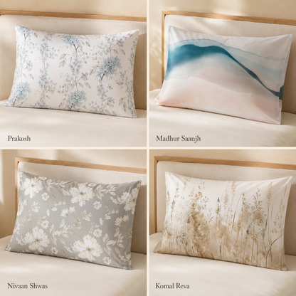 Rasa Percale – 100% Cotton Printed Bedsheet Set