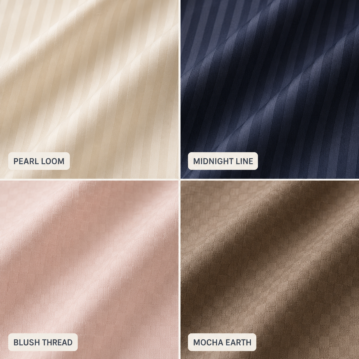 Dreamscape Woven Dobby – 300 TC Sateen Bedsheet Set
