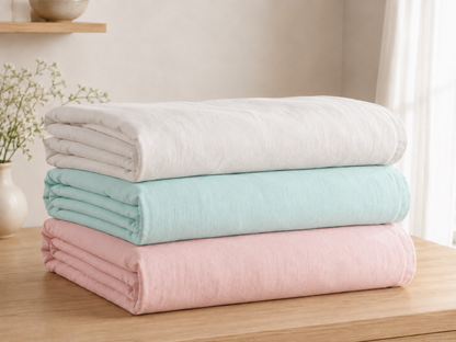 Linen Whisper – 100% Cotton Linen-Look Bedsheet Set