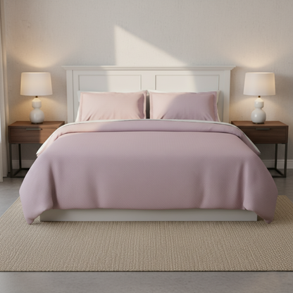 Blush Thread: King Size Dobby Weave Bedsheet