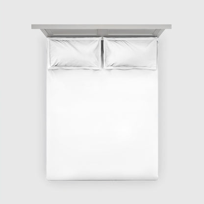 Alabaster Serenity bedsheet - white satin 300 TC cotton
Luxury white bedsheet with pillow covers - Cloud Comfort
300 thread count king size cotton satin bedsheet