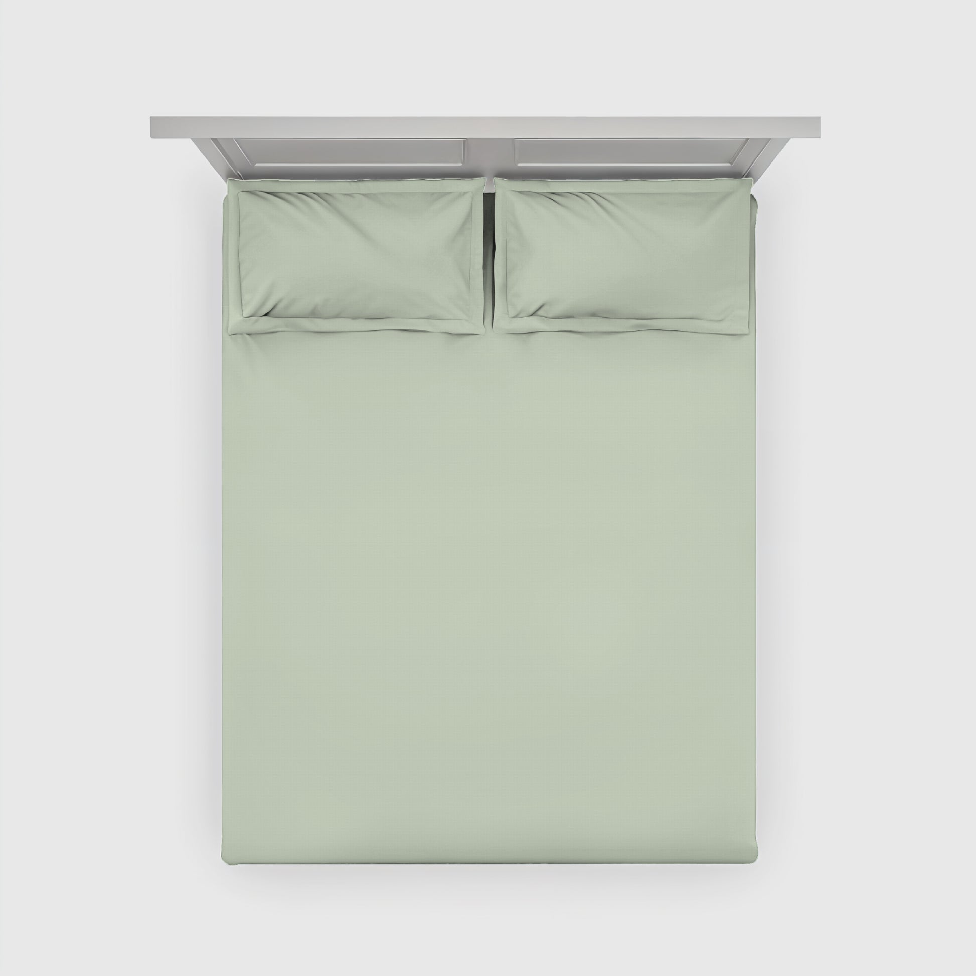 Meadow Dew bedsheet - tea green cotton satin
300 TC green bedsheet for king size bed
Nature-inspired bedsheet by Cloud Comfort