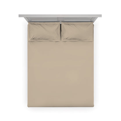 Sandhaze: Beige Sateen Bedsheet