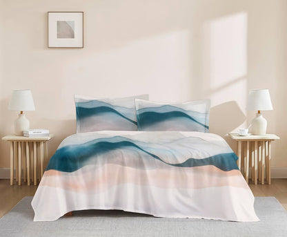Madhur Saanjh - 200 TC Percale Printed Flat Set