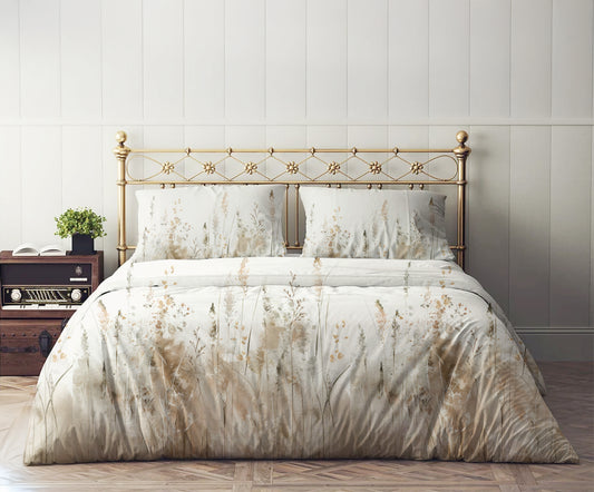 Komal Reva - 200 TC Percale Printed Flat Set