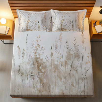Komal Reva - 200 TC Percale Printed Flat Set