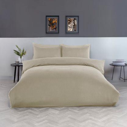 Pearl Loom – King Size Stripe Weave Bedsheet