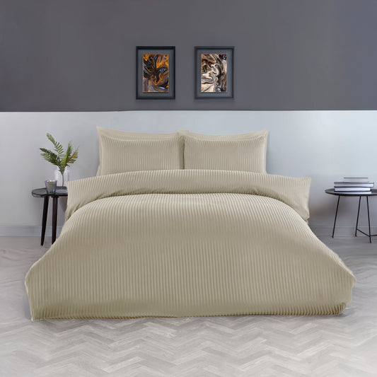 Pearl Loom – King Size Stripe Weave Bedsheet