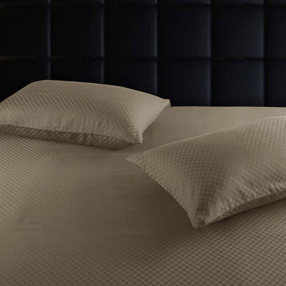 Mocha Earth – King Size Dobby Weave Bedsheet