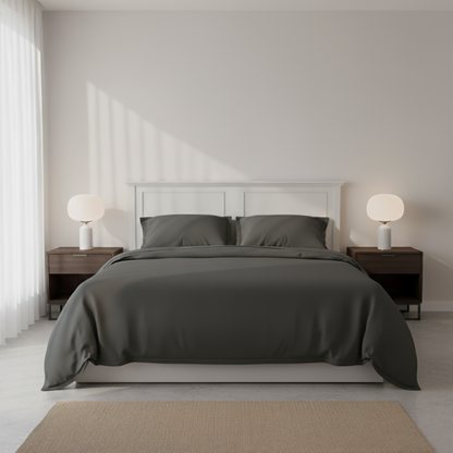 Midnight Velvet: King Size Sateen Bedsheet