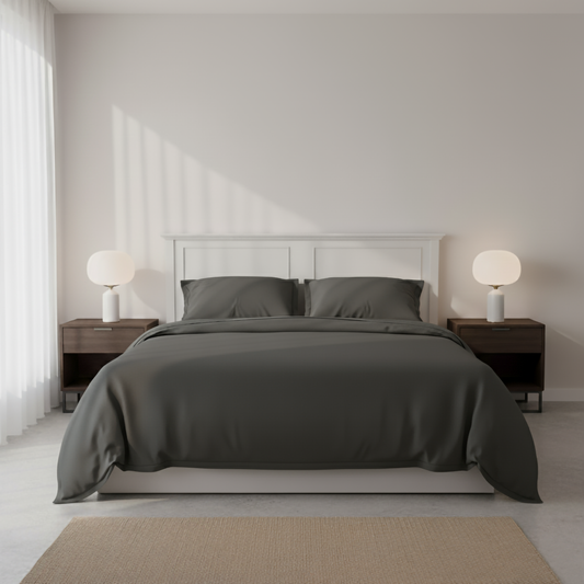 Midnight Velvet: King Size Sateen Bedsheet