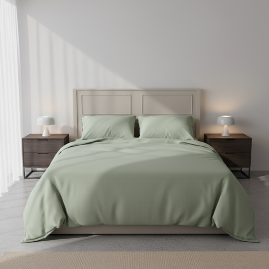 Meadow Dew: King Size Sateen Bedsheet